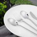 DaYammi 150 Pcs Silver Plastic Silverware, Silver Disposable Cutlery Heavy Duty Disposable Silverware Include: 50 Plastic Forks, 50 plastic Spoons and 50 Knives for Party Wedding