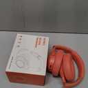 Bluetooth Headphones Over Ear,BERIBES 65H Playtime and 6 EQ Music Modes Wireless Headset with Microphone,HiFi Stereo Foldable Lightweight, Deep Bass for Home Office Outdoors Etc(Orange Red)