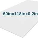 Frienda 1 Pack 118" x 60" x 0.2"Upholstery High Density Craft Sheets Cushion Foam Replacement Rectangle Cut to Size Cushion Chair Padding, Suitable for Shipping, Packing, Mailing, DIY, Cosplay (White)