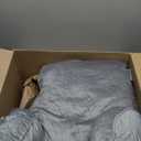 Reading Pillow for Sitting in Bed Adult,Back Pillow for Bed Sitting Up,Backrest Back Support Chair Pillow, College Dorm Essentials for Girls and Boys, Velvet Grey L