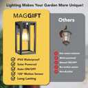 MAGGIFT 2 Pack Motion Sensor Outdoor Wall Lanterns, Outdoor Wall Light Fixtures, Dusk to Dawn Sconce, E26 Base Waterproof Exterior Sconces Decor for Patio Yard Front Door Entryway