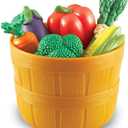Learning Resources New Sprouts Bushel of Veggies - 10 Pieces, Ages 18+ Months, Play Food for Toddlers, Pretend Play Toys, Veggies for Kids