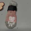 PUPTECK Anti-Slip Dog Socks with Double Sides Grips for Small Medium Large Dogs Hardwood Floors Prevents Licking, Dog Shoes for Hot Pavement Traction Control Paw Protector for Senior Dogs, Pink XS