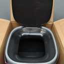 Litter Genie Standard Pail (Silver) | Cat Litter Box Waste Disposal System for Odor Control | Includes 1 Square Refill Bag