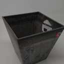 Novelty Artstone 11.5 in. H x 12 in. Dia. Gray Resin/Stone Powder Ella Flower Pot