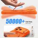 for iPhone 17 Pro Max Case for Women Girls with Stand,Compatible with MagSafe,Camera Control,Full Camera Protection, Cute Wave Magnetic Phone Case for iPhone 17 Pro Max,Orange