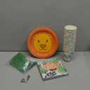 BLUE PANDA Animal Party Supplies - Serves 24 - Includes Plates, Knives, Spoons, Forks, Cups and Napkins. Perfect Party Pack for Kids Themed Birhtday Parties and Baby Showers, Zoo Animal Pattern