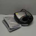 OVENTE 3 in 1 Electric Sandwich Maker, Panini Press Grill and Waffle Iron Set with Removable Non-Stick Plates, Perfect for Cooking Grilled Cheese, Tuna Melts, Burgers, Steaks and Snacks, Black GPI302B