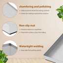 Upgraded 32" x 30"2.5" 304 Stainless Steel Washing Machine Drip Pan,Heavy Duty Washer Drip Tray with Anti-slip Bottom Pad-Free with this Multi-Purpose Washer Drip Pan