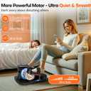 Under Desk Elliptical Machine, Upgraded 6 Adjustable Resistance &15 Speeds Electric Elliptical Leg Exerciser while Sitting for Seniors with Forward & Reverse Direction, Touch Screen and Remote Control
