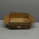 Oikss 100 Pack 5.25x3.25x8.25 Inch Small Plain Natural Kraft Paper Gift Bags with Handles Bulk for Birthday Party Favors Grocery Retail Shopping Business Goody Craft Bags Cub Sacks (Brown 100 Count)