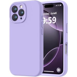 LOVE 3000 Designed for iPhone 16 Pro Max Case, Premium Silicone with [Soft Anti-Scratch Microfiber Lining] Shockproof Protective Phone Case for Men Women Girls 6.9", Light Purple