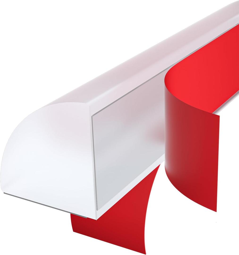 Flexible Quarter Round Molding, Mini Peel and Stick Rubber Trim Molding(155Inch), Transparent