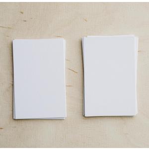 3,5x5" Small Blank White Cards (Set of 100) - Thick, Heavy, Plain White Card Stock for Writing, Stamping, Drawing - Make Your Own Note, Thank You, Index Cards.