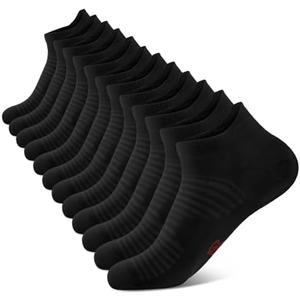Compression Running Ankle Socks (6 Pairs) for Men & Women, Running Socks With Arch Support S/M