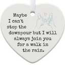 6 x Friendship Gifts for Women, Best Friend, Funny, Work Besties, Sister, Friend Ornaments for Women, Ceramic Christmas Ornaments (Friendship)