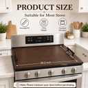 Noodle Board Stove Cover with Handles, Walnut, 29.2 x 21.7 Inch