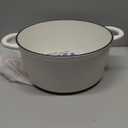 Enameled Cast Iron Dutch Oven - Umite Chef 5QT Pot with Lid & Cotton Potholders - Heavy-Duty Cookware for Bread Baking, Braising, Stews, Roasting(Cream White)