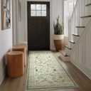 Machine Washable Kitchen Runner Rug: 2'x6' Hallway Rug Non Slip Low Pile Stain Resistant Soft Carpet Runners for Entryway Hallways Kitchen Laundry Room Beside Bedroom Farmhouse