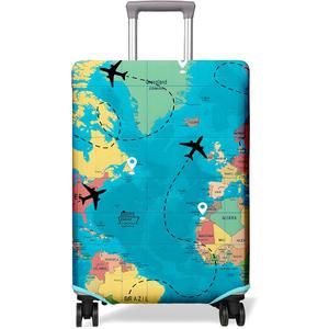 PtRug Travel Luggage Cover Suitcase Protector Fits 18-32 Inch Wheel Covers Patterned Travel Related Items Flower Luggage Protector Elastic XL