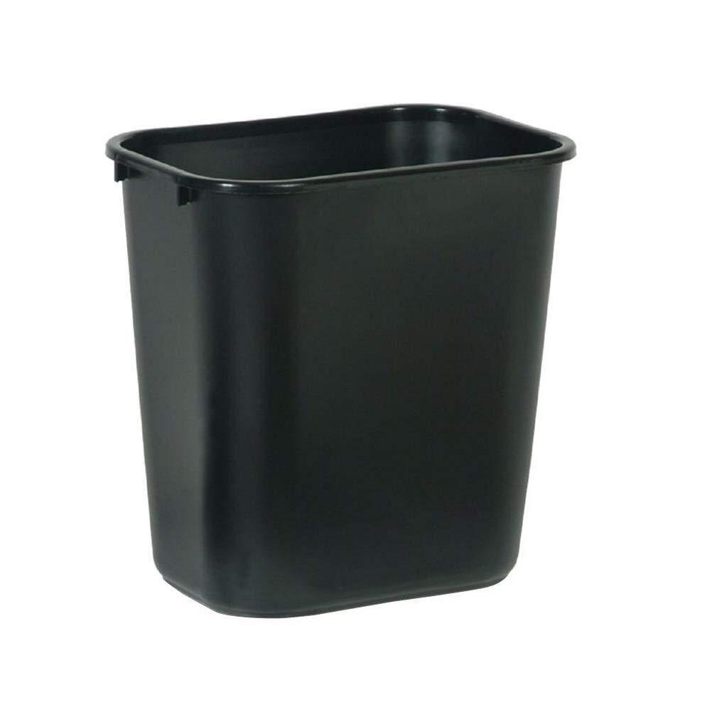 Rubbermaid Commercial Desk-Side Trash Can, Black, 28-1/8 Quarts