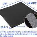 Goodhoily Air Conditioner Drip Cushion Black 24" x 19 5/10" 4/5" & AC Rain Cover with Holds Strong Magnetic Backing for Window Units Stops Moving,Stops The Noise from Raining
