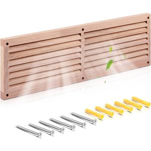Weysat 1 Pack 26 x 8 Inch Red Oak Hardwood Floor Register Vent Cover