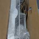 Kitsure Dish Drying Rack for Kitchen Counter, Stainless Steel Sink Organization and Storage Essentials with Cutlery Holder, Home and Appartment Decor, 12.2''W x 15.7''~23''L, White