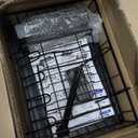 7 Code Large Dish Drying Rack for Kitchen Counter, Detachable Large Capacity Dish Drainer Organizer, 2-Tier Dish Racks with Utensil Holder, Black