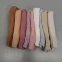 Susurration Muslin Baby Drool Bibs 10Pack Soft Square Adjustable Bandana Bibs for Unisex Baby Girls & Boys (Plum)