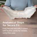 Abena San Premium Incontinence Pads, Moderate Absorbency, (Sizes 4 to 7), Size 6, 34 Count
