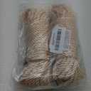32 feet 8mm(1/3inch) Diameter Soft Silk Rope Solid Braided Twisted Ropes -10m Durable and Strong All Purpose Twine Cord Rope String Thread Shiny Cord - 2 Pack (White)
