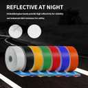 Reflective Pavement Marking Tape Slip-Resistant and Durable, Heavy-Duty Rubber Base for Outdoor Applications, Perfect for Driveways, Walkways, and Parking Areas (White, 2 Inch X 18 Feet)
