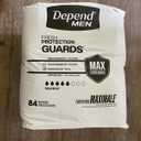 Depend Men fresh protection guards diapers 84 pack x2