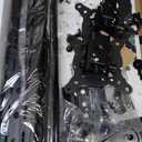 Dual Monitor Stand - Vertical Stack Screen Free-Standing Monitor Riser Fits Two 13 to 34 Inch Screens with Swivel, Tilt, Height Adjustable, Holds One (1) Screen Up to 44Lbs (Black)