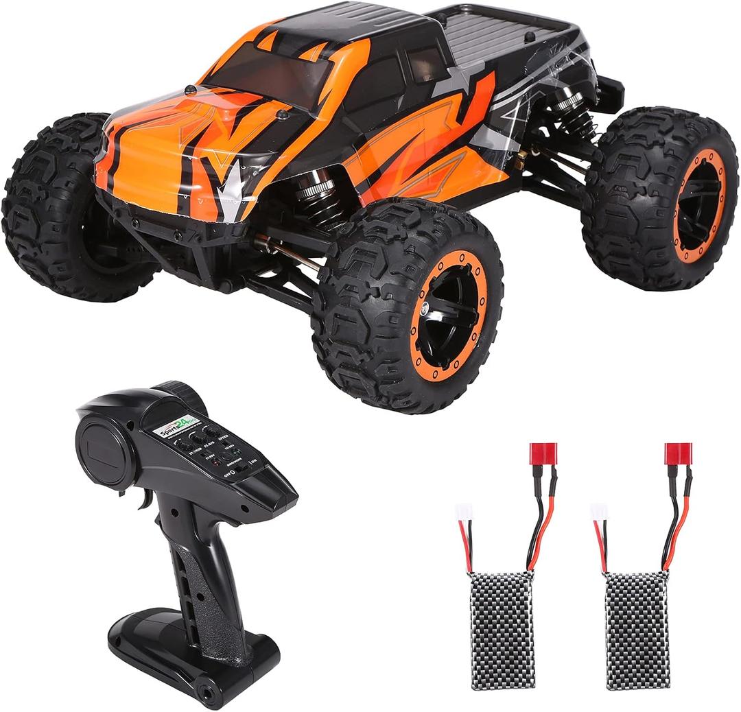 GoolRC 16889A Pro RC Cars, 1:16 Scale Remote Control Car, 4WD 45KM/H High Speed Brushless Motor RC Truck, 2.4GHz All Terrains Off-Road Electric Toy Vehicle with 2 Batteries for Adults