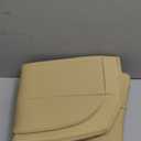 2 Pack Front Car Seat Cover Bottom Only Faux Leather, Anti-Slip Padded Seat Cushion, Full Wrap Seat Protector with Storage Function Fit 95% Cars, SUV, Pick-up Trucks (Beige)