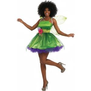 fun shack Fairy Costume For Women Green Dress Halloween Outfit Women's Dress Up Party Wear (XX-Large)