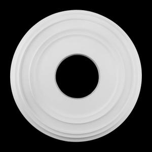 RTNLIT Ceiling Medallion 12 Inch Decorative Ceiling Medallions for Light Fixtures & Ceiling Fans, White Ceiling Fan Medallion with 3.93" Center Hole, 0.78" Profile