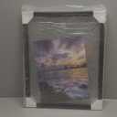 ONE WALL 16x20 Inch Floating Frame, Black Wood Double Glass Float Picture Frame Display 16x20/11x14 Inch Photos or Plant or Petal Specimens for Wall Hanging - Mounting Accessories Included