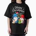 Happy Christmukkah Ugly Sweater Hanukkah Christmas Gnomes Sweatshirt, XL