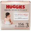 Huggies Size 3 Diapers, Skin Essentials Baby Diapers, Size 3 and 4 , 156 Count (3 Packs of 52)