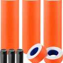30 Rolls 15000pcs White Price Gun Labels for Mx-5500 Labeller White Pricemarker Stickers Plus 3 Piece Refill Ink Rolls (Orange)