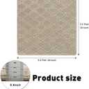 PURE ERA 30x30 Inch Area Rug Carpet Stair Landing Mat Non Slip Carpet Rug | Small Rug Tape Free Self Adhesive Backing, Indoor Doormat Floor Mat for Stairs Kitchen Entryway, Rug Washable and Reusable
