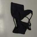 Danysu Backless Sports Bra Soft Workout Tops with Removable Padded Yoga Training Bras Strappy Going Out Top, Bl (XS)