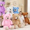 Toys Studio Ultra Soft Teddy Bear 51 inch Giant Stuffed Animal Large Stuffed Bear Plush Toy for Girls Women Gifts Christmas Kids Easter Valentine's Day Mother's Day