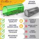 Humane Mouse Trap (2-Pack) Ultra-Sensitive Catch & Release Live Mice Traps Fast Home, Indoor & Outdoor Control Safe for Kids & Pets Reusable No-Kill Design