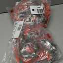 Dingion 8 Pcs 6 Inch Mini Cabinets Christmas Wreaths for Kitchen Mini Norfolk Wreath with Ribbon Bows and Berry Hanging Artificial Greenery for Farmhouse Door Wall Window Decor(Classic Style)