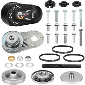 CVT Torque Converter 30 Series Mini Bike 6.5Hp Go Kart Clutch 3/4 inch 10T #40/41/420 & 12T #35 Chain Drive Pulley for Manco Comet TAV2 Engine Replace for 218353A 219456A 219552A, with 3 Belts