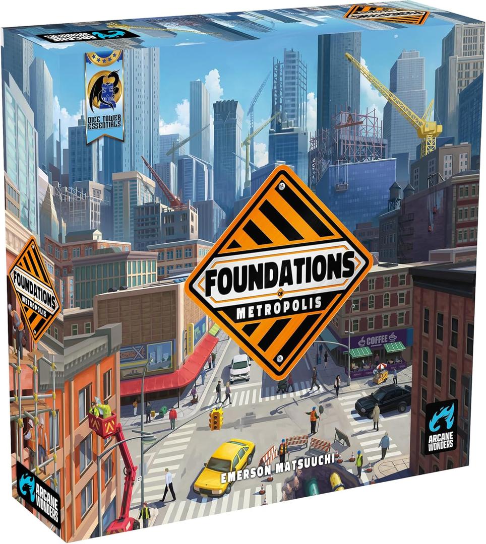 Arcane Wonders Foundations of Metropolis - Strategy Board Game - for 1 to 4 Players and Ages 14+